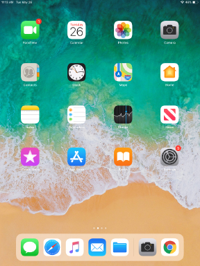 iOS home screen