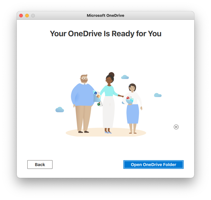 Screenshot: OneDrive Ready Prompt