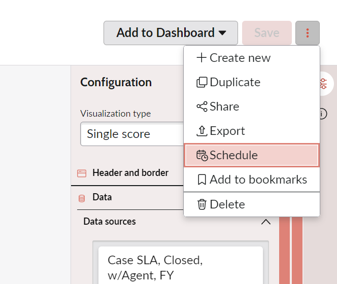 closeup of the share menu on a data visualzization
