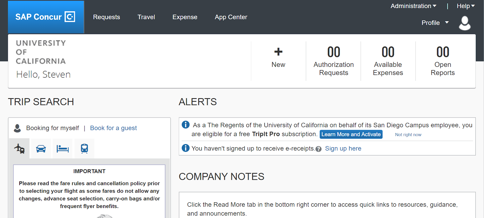 Budget & Finance Knowledge Base How to log into Concur Budget & Finance