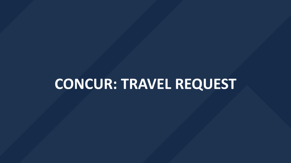 concur travel request user guide