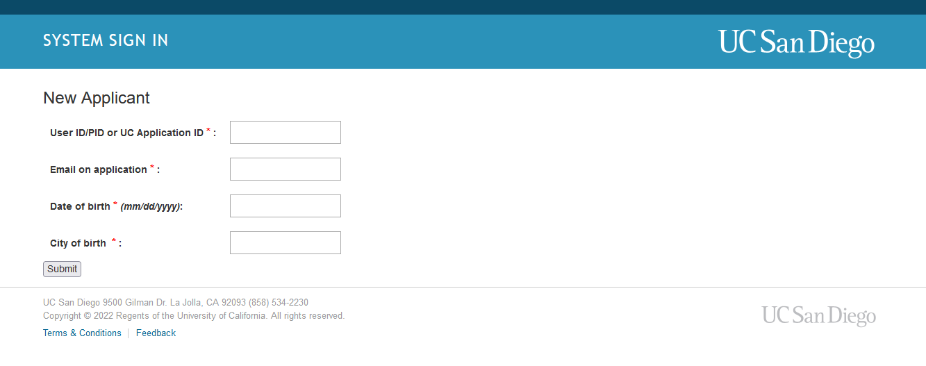 Screenshot: input personal information to create account