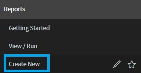 Go into the app navigator, search "Reports" and click "Create New"