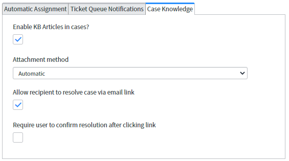 Screenshot: Enable KB menu and options