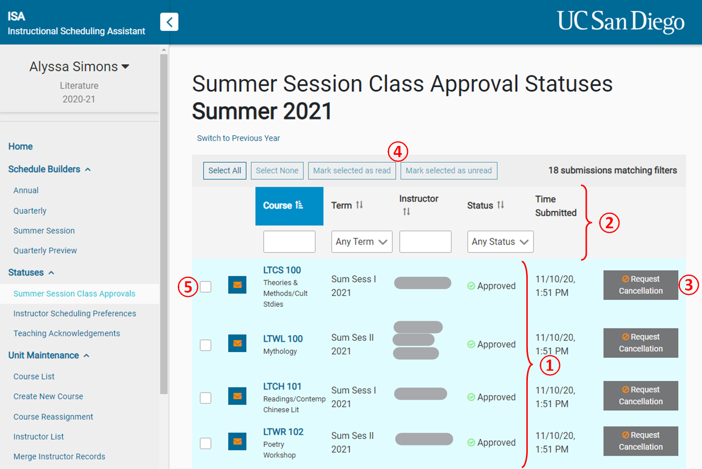 IT Services Summer Session Class Approvals Information Technology